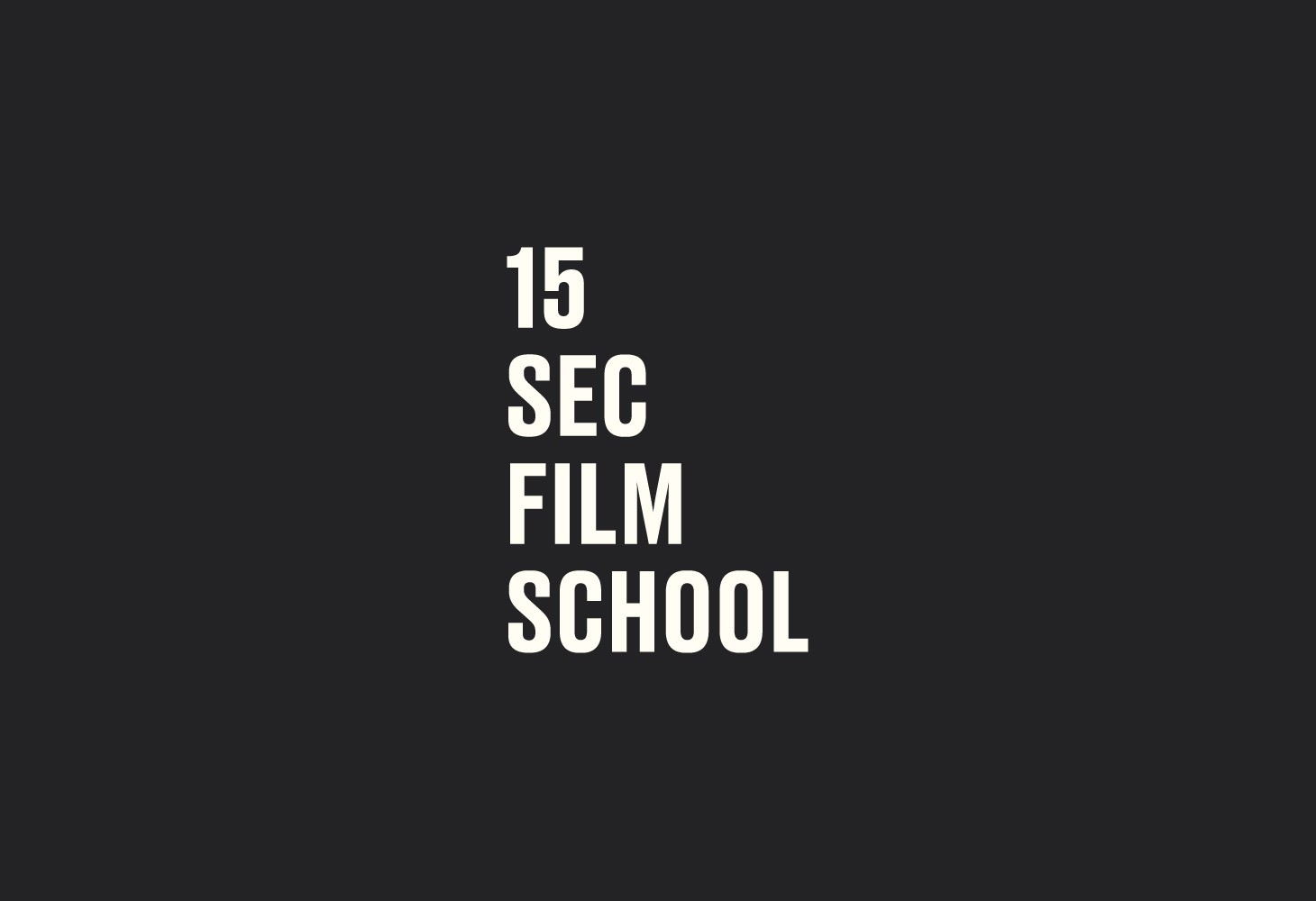 15 Sec Film School - Logotype