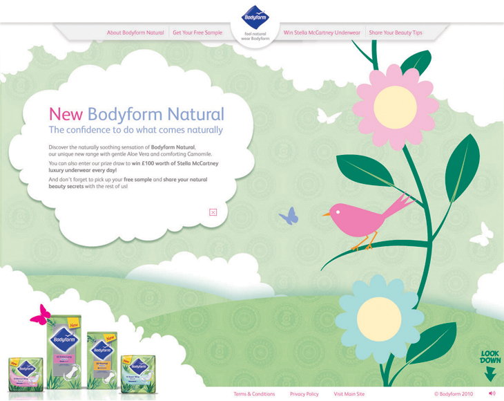 Bodyform Naturals - Website - Welcome