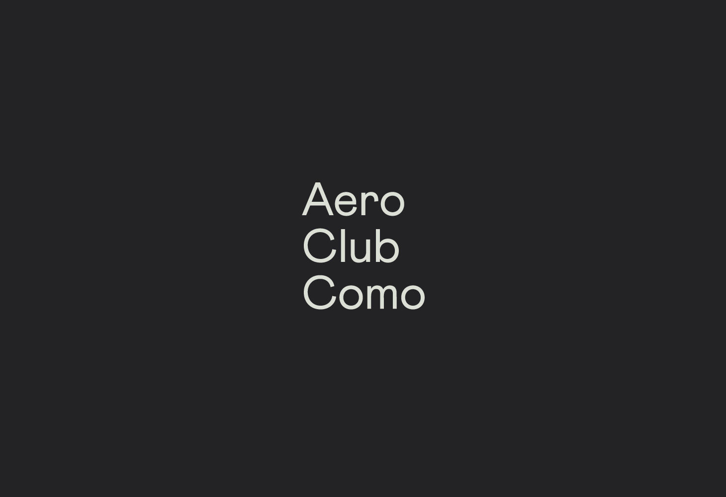 Aero Club Como - Logotype