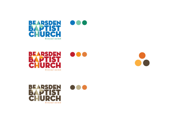 Bearsden Baptist Church - Identity - Alternate colour routes