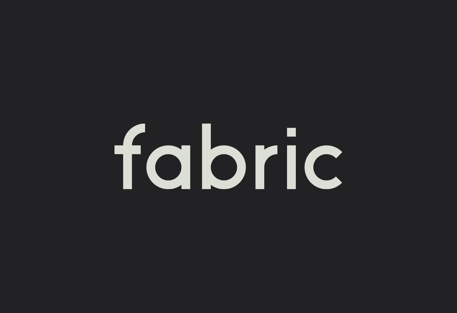Fabric - Logotype - bespoke font