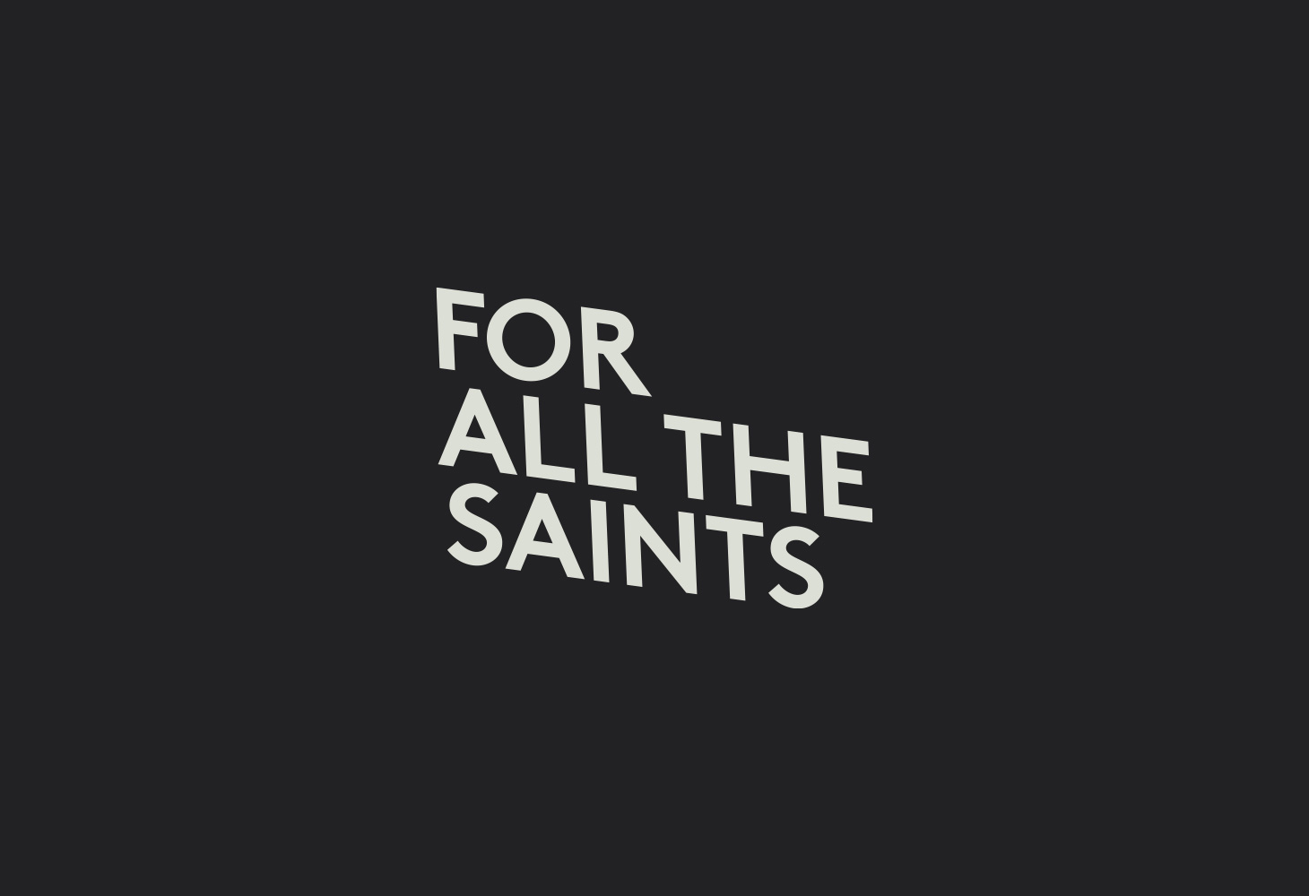 For all the Saints — Logotype