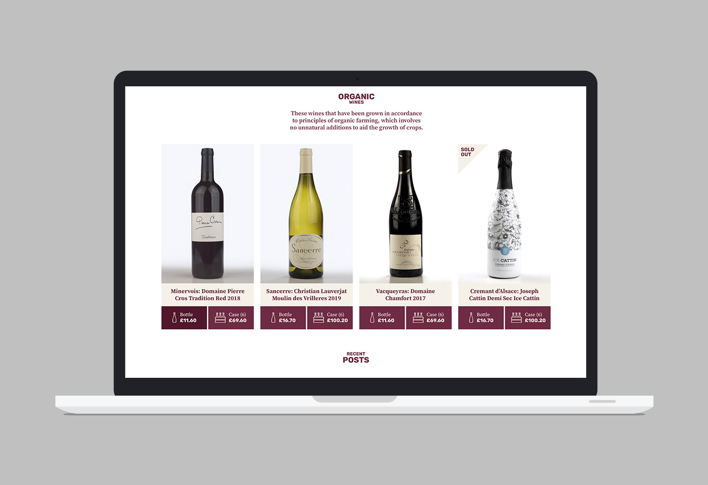 Hourlier Wines - Website - Organic wines