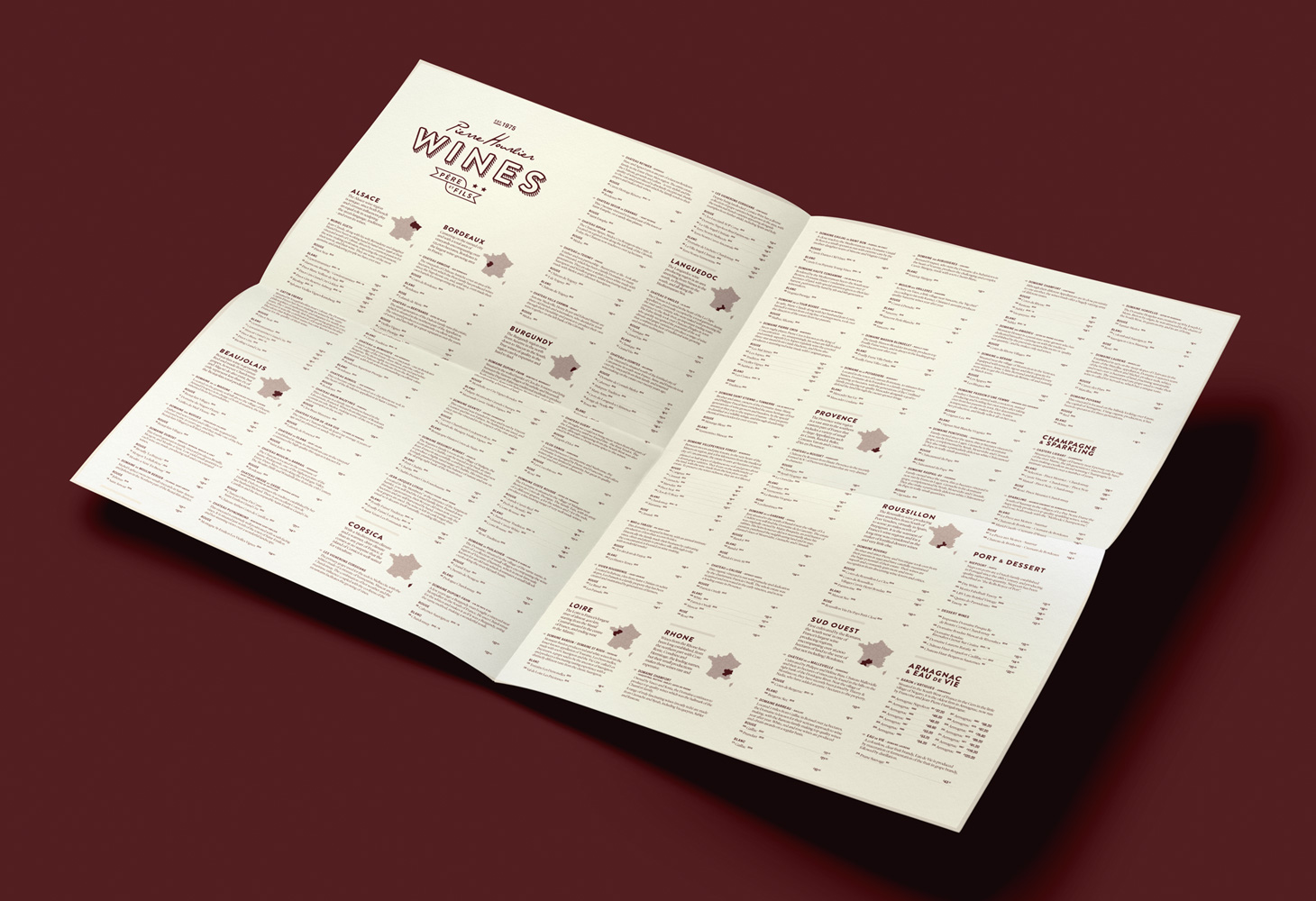 Hourlier Wines - Cartography - Overview List