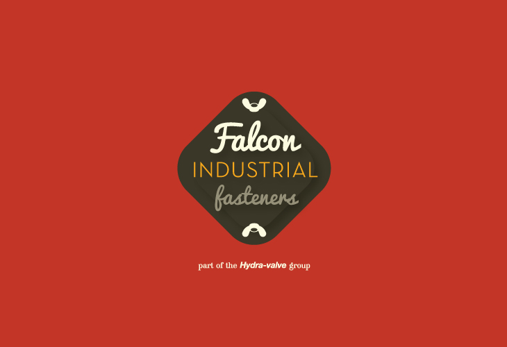 Original logomark produced for Falcon Industrial Fasteners by Andrew Warwick / Warwicka