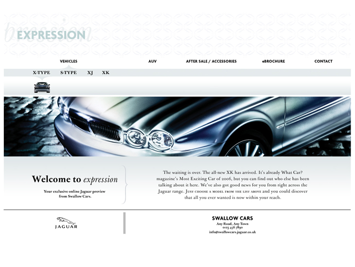 Jaguar - Expression - Website - Homepage