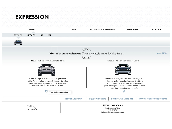 Jaguar - Expression - Website - X-type