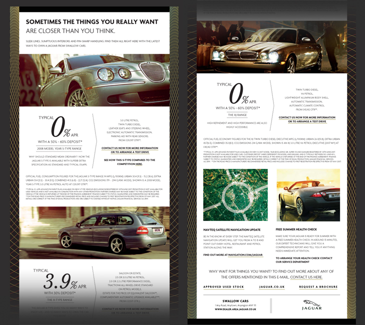 Jaguar - Quarterly Newsletter - Email in 2 parts