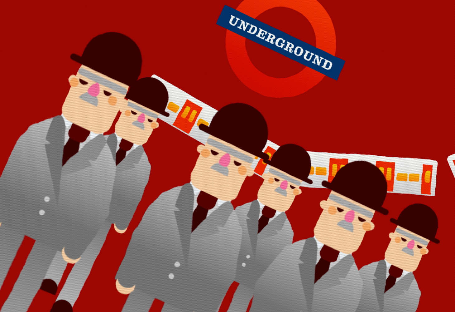 LDN - Character Illustrations - London Underground