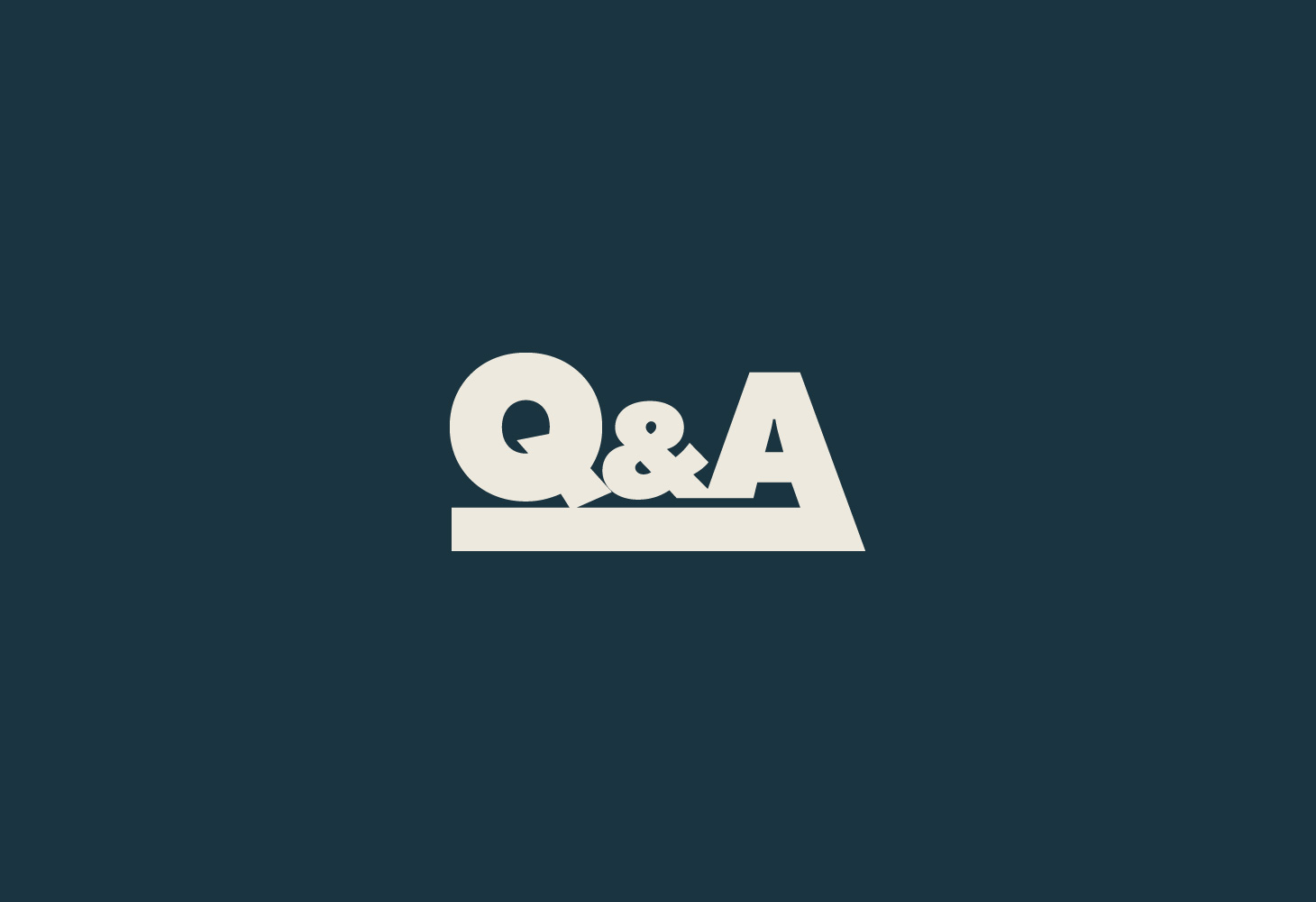 Q and A - Logotype - Reverse