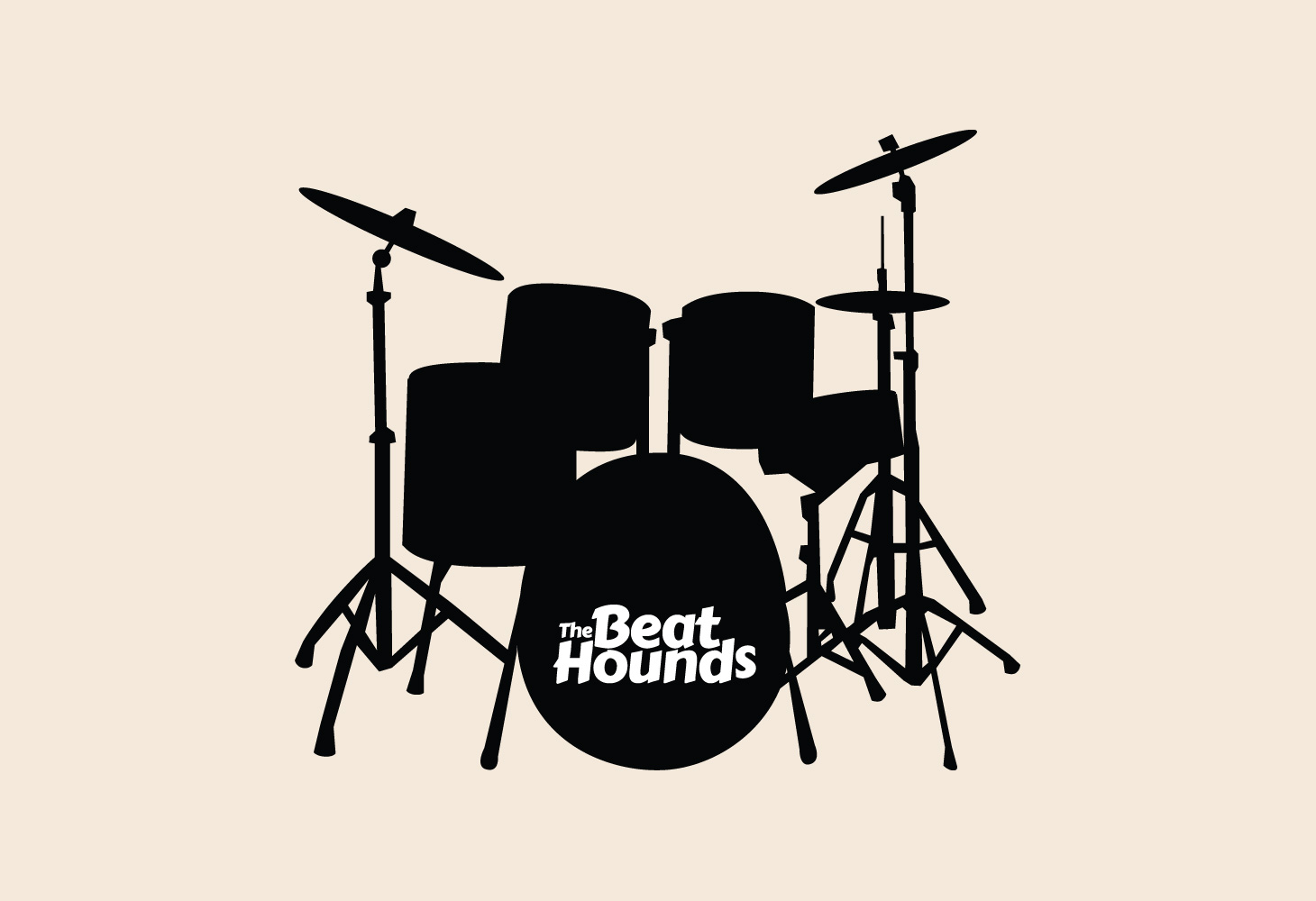 The Beat Hounds - Logotype - Drum kit