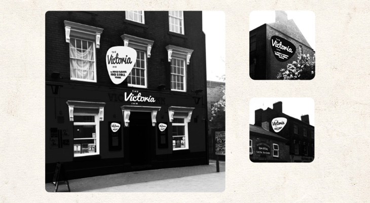 The Victoria Inn - Identity - Logotype en situ