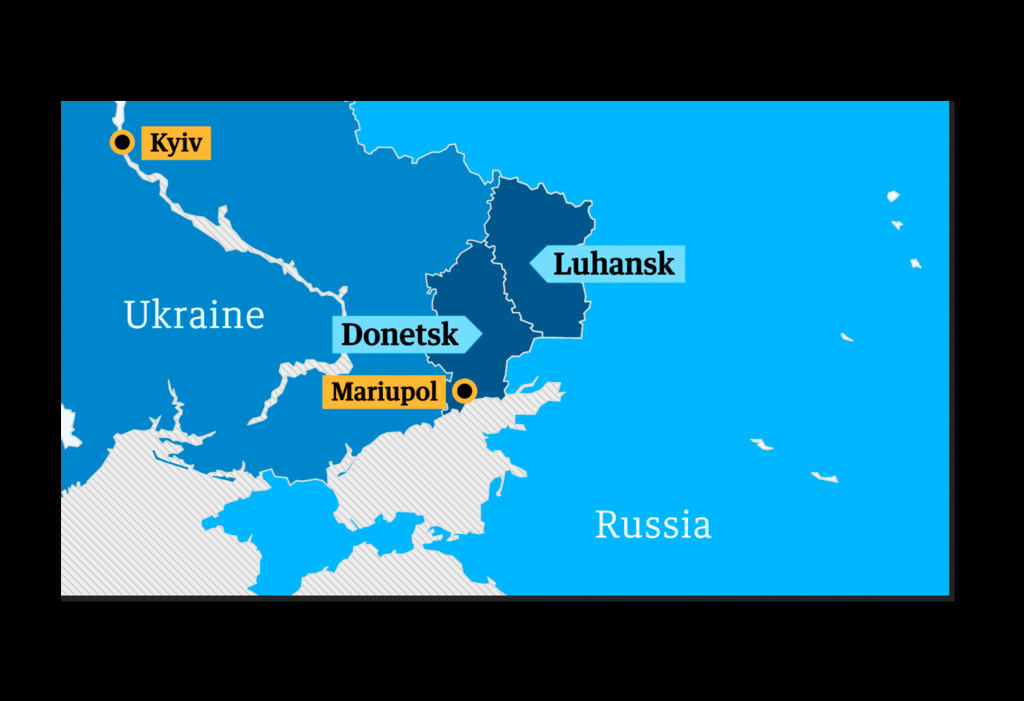 Ukraine Russia — The Guardian - Donetsk and Luhansk